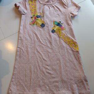 Baby Boden pink giraffe dress